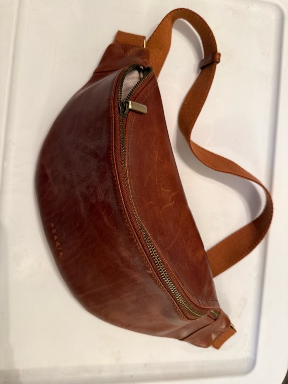 Azaria Leather Fanny Pack in Brown